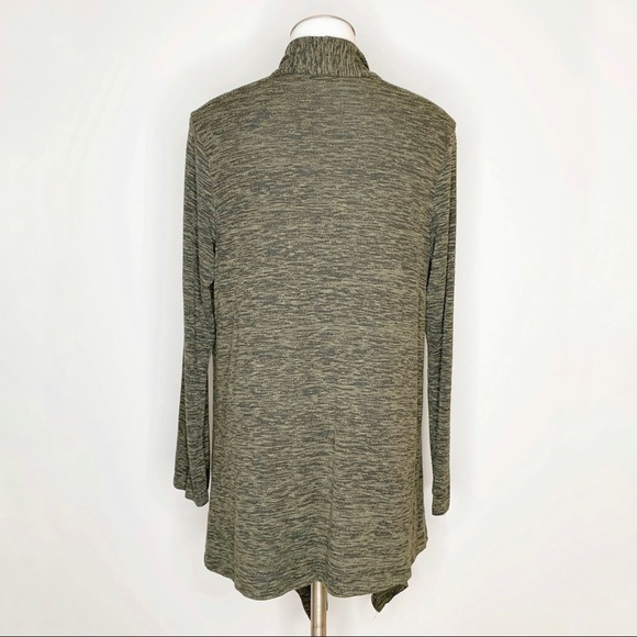 Express One Eleven Green Open Front Cardigan Large - Picture 3 of 7